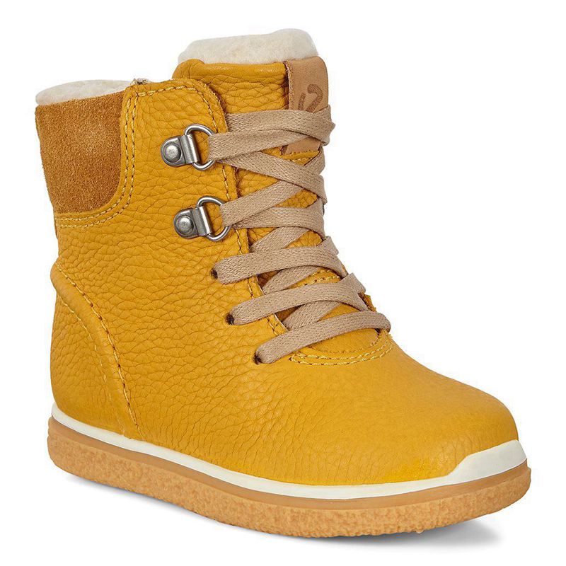 Kids ECCO CREPETRAY MINI - Boots Yellow - India UBCSOM760